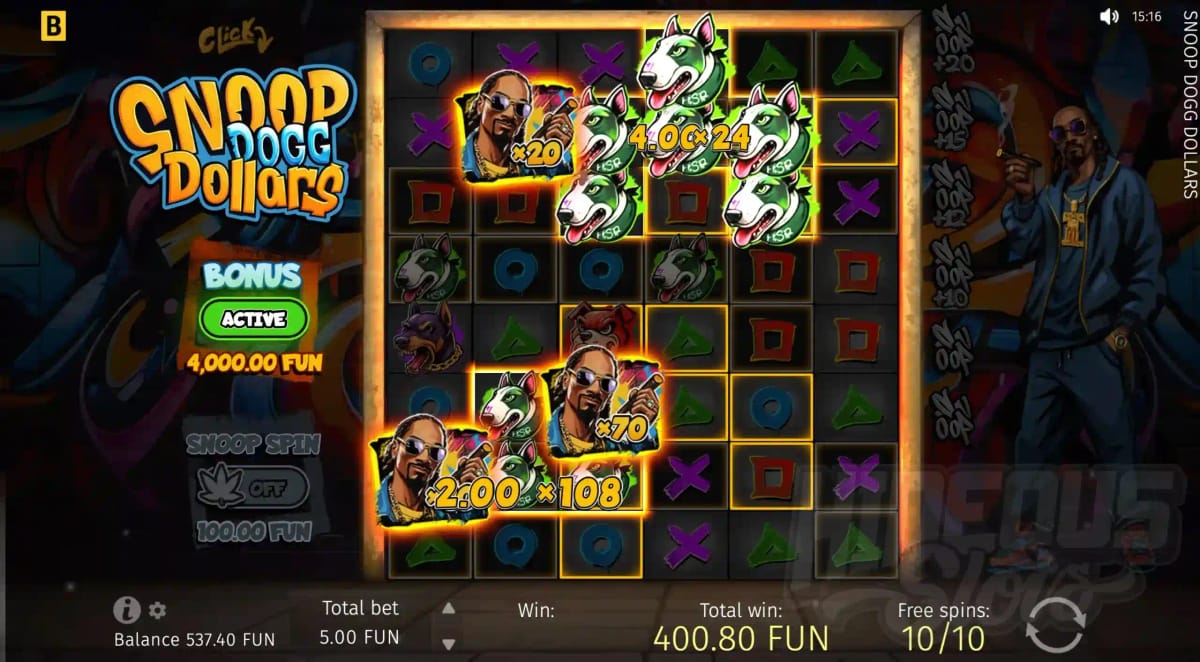 Gambling info site - Snoop Dogg Dollars